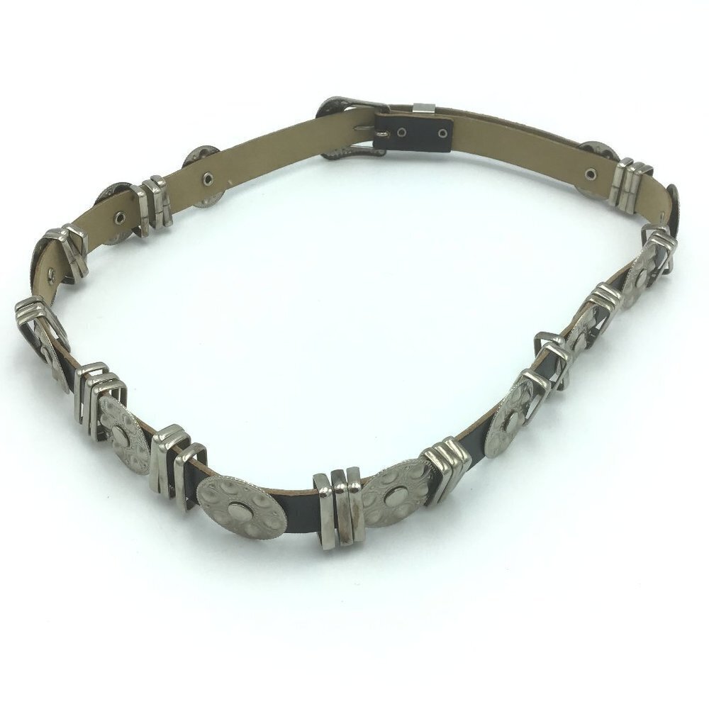 Black Belt with Silver Studs and Details